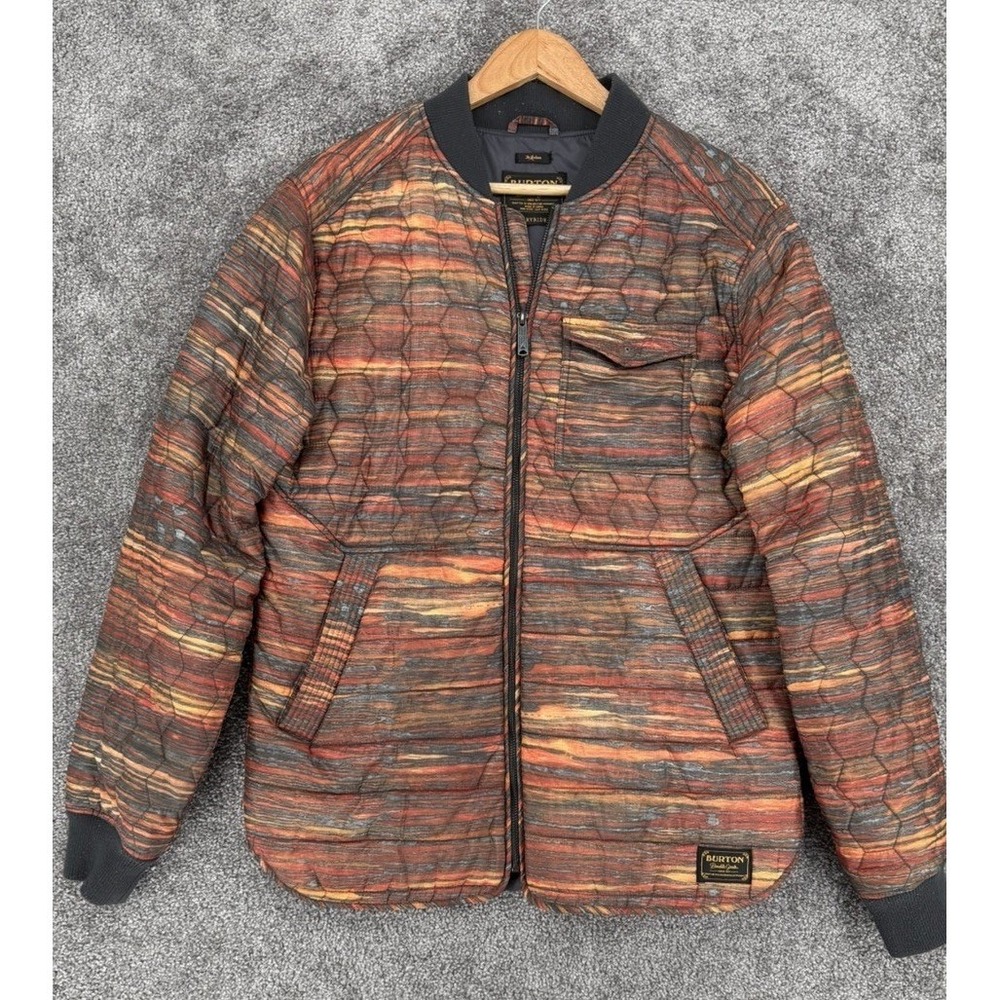 Burton Mallett Quilted Bomber Jacket Men's Medium Streetwear Layering Puffer